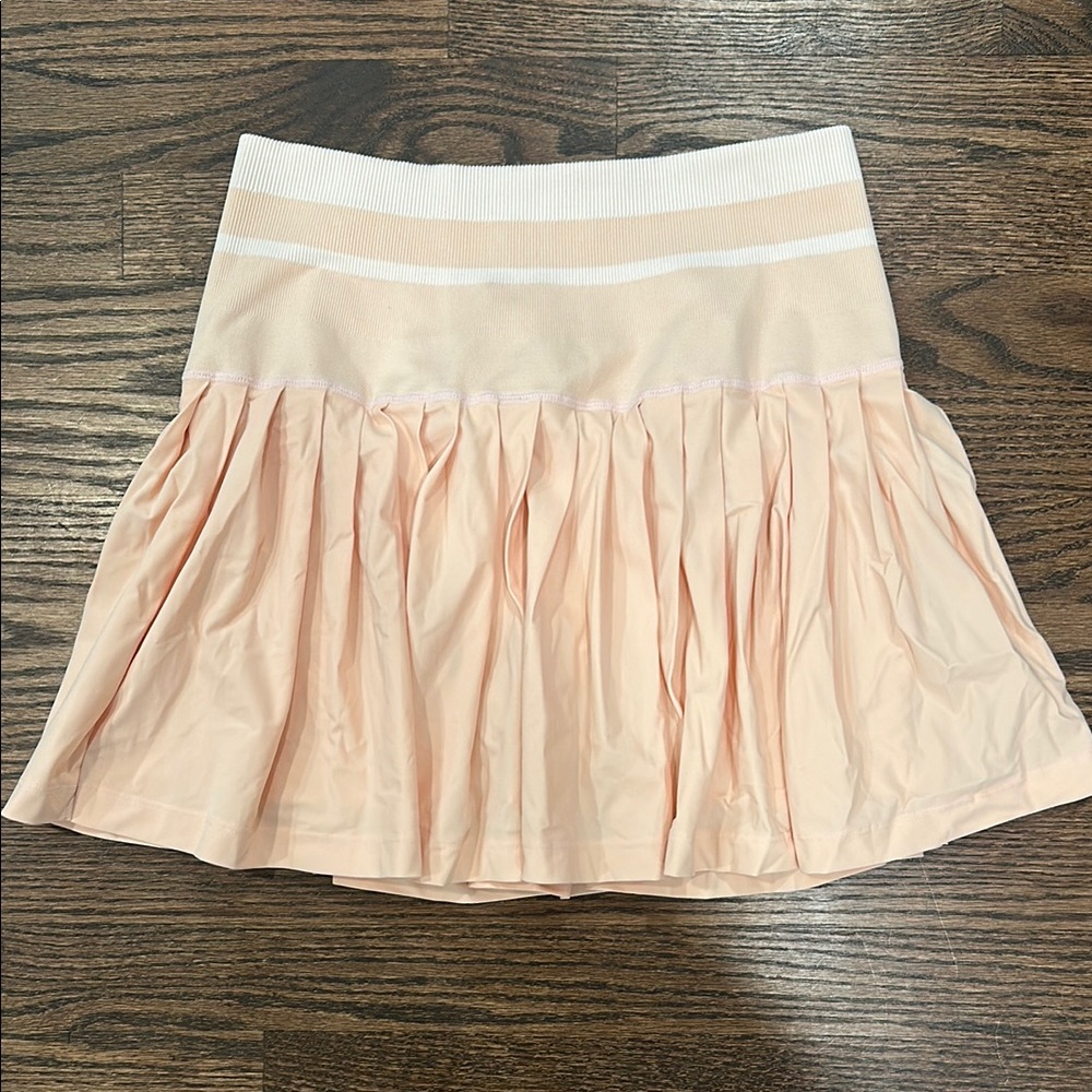 Wilson Peach Pink Pleated Mini Skirt